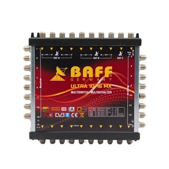BAFF ULTRA MX-10/16 UYDU ANTEN SANTRALİ MERKEZİ SİSTEM MULTİSWİTCH SONLU VE KASKADLI