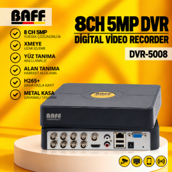 BAFF DVR-5008 8CH 5MP XMEYE