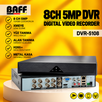 BAFF DVR-5108 XMEYE 8CH 5MP