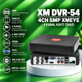 XM DVR-54 4CH 5MP XMEYE
