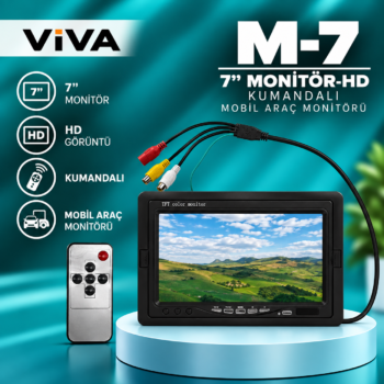 7" Monitör-HD Kumandalı