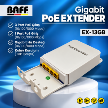 BAFF EX-13GB POE EXTENDER (Gigabit)