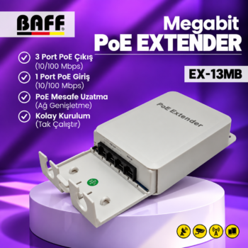 BAFF EX-13MB POE EXTENDER (Megabit)