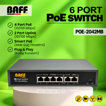 BAFF POE-2042MB POE SWİTCH