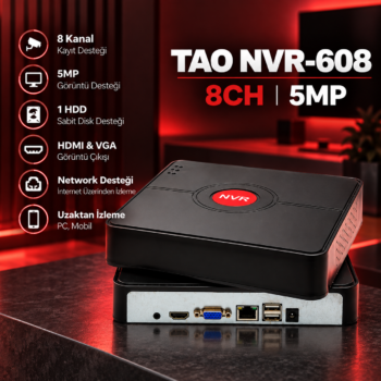 TAO NVR-608 TAOSHİ 8CH 5MP