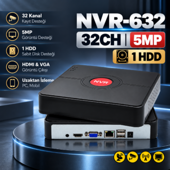 TAO NVR-632 TAOSHİ 32CH 5MP 1HDD