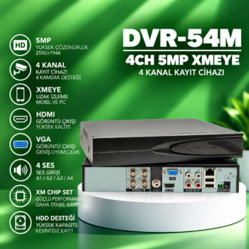 DVR-54M 4CH 5MP XMEYE