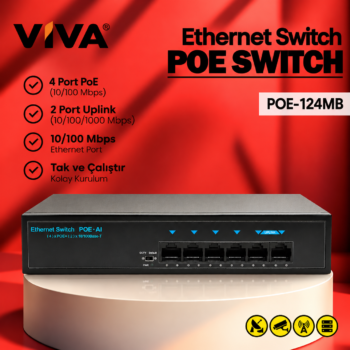 POE-124MB POE SWİTCH