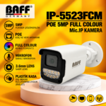 BAFF IP-5523FCM POE 5MP FULL COLOUR Mic.IP KAMERA
