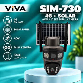 SIM-730 4G+SOLAR AOV/ICSEE DUAL KAMERA VIVA