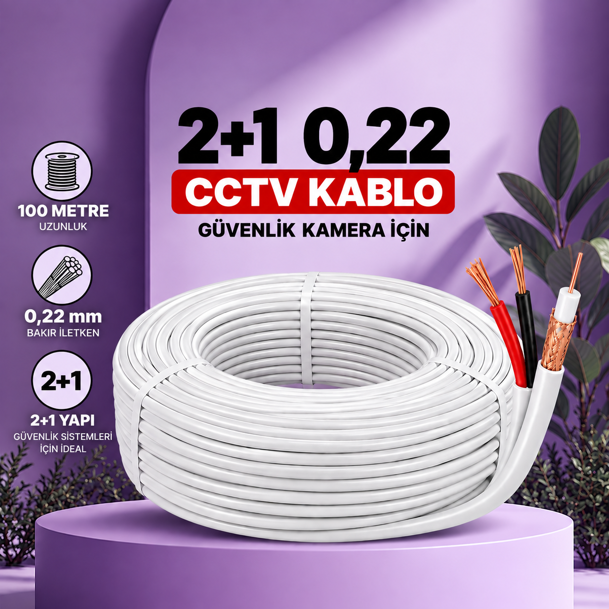 2+1 0,22 100mt tasarım