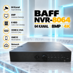 BAFF 8MP 64 KANAL 4K NVR-8064