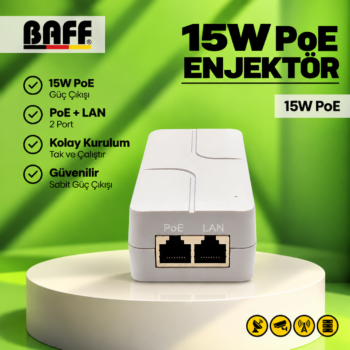 BAFF 15W POE ENJEKTÖR