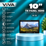 10" TN PANEL HDMİ Güvenlik Monitörü M-10