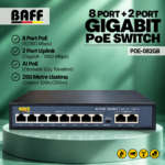 8+2 port gigabit poe switch