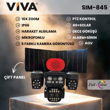 VIVA SIM 845 4G+SOLAR 10X ZOOM 5 LENS