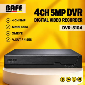 BAFF DVR-5104 4CH 5MP XMEYE